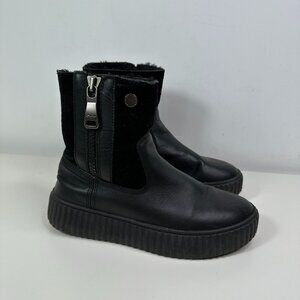 *Pajar Canada Caline Women’s Sz 7-7.5 US Boots leather Sheepskin Waterproof